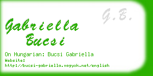 gabriella bucsi business card